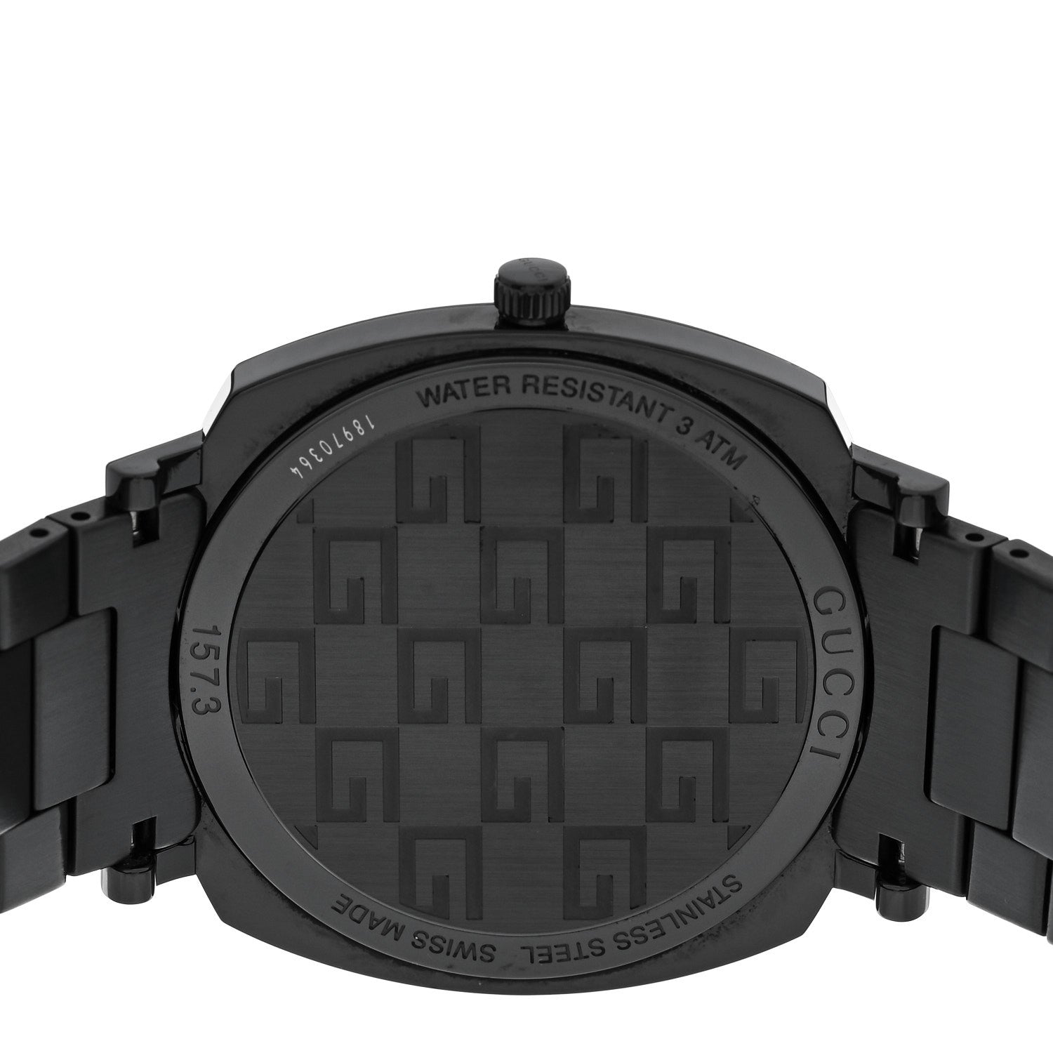 Gucci PVD Stainless Steel 38mm Grip Quartz Watch Black 4 of 4