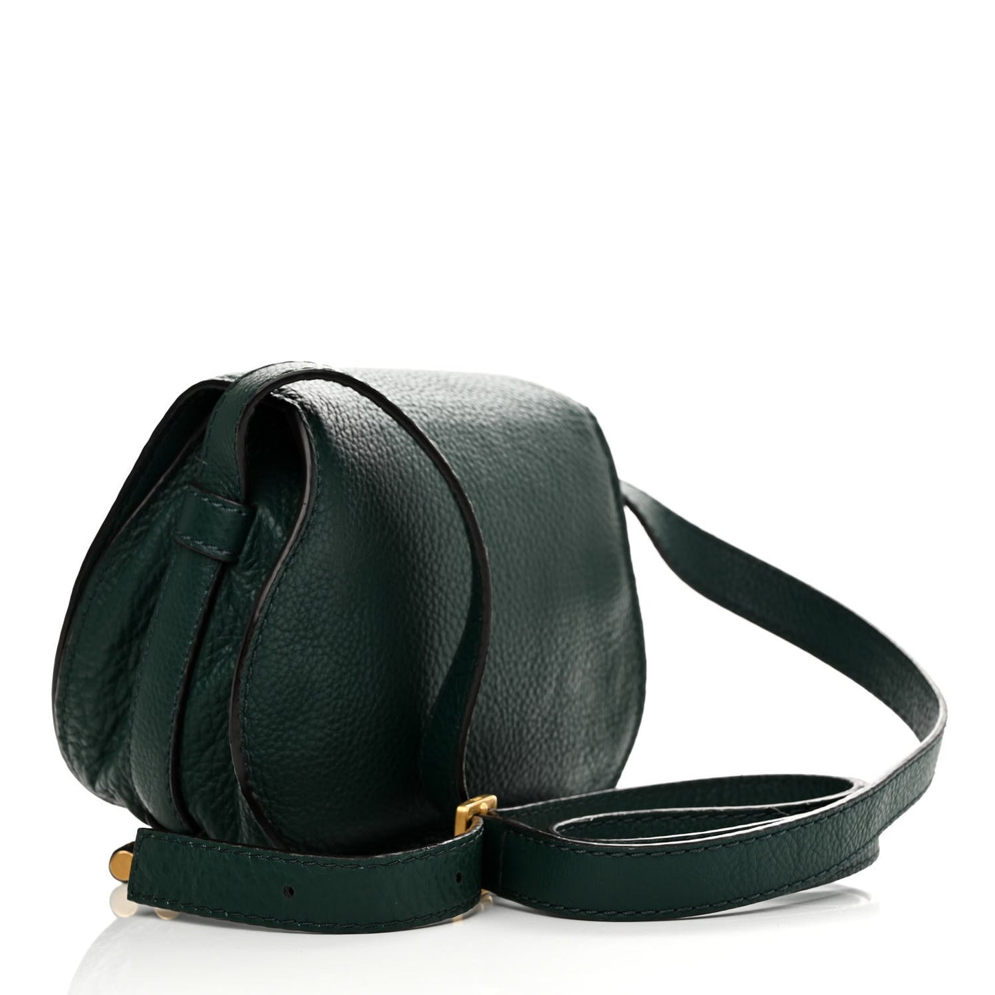 Calfskin Mini Marcie Round Crossbody Bag Rainforest