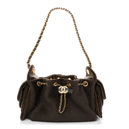 Chanel Pony Hair Mini Chanel 25 Handbag Dark Khaki 1 of 11