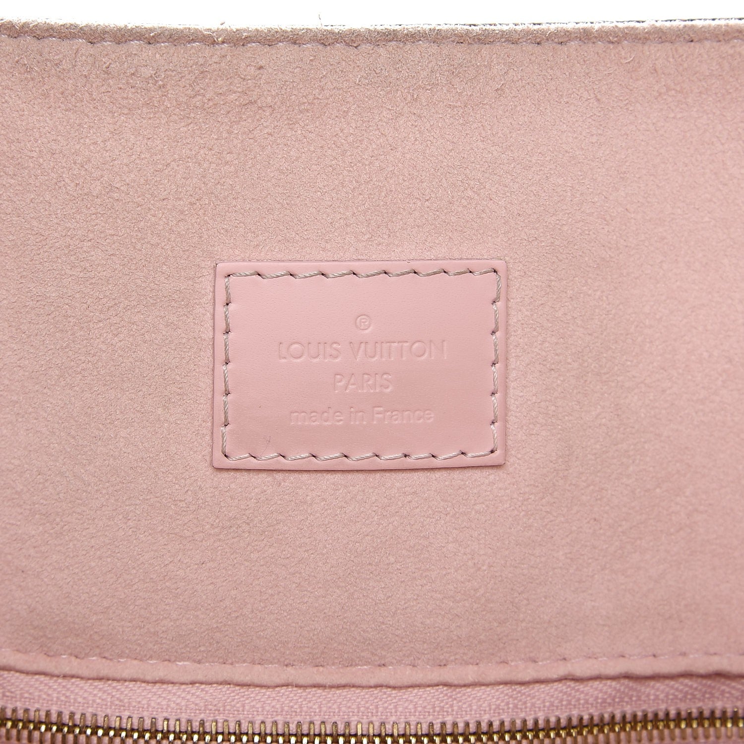 Louis Vuitton Damier Ebene Caissa Hobo Rose Ballerine 6 of 13