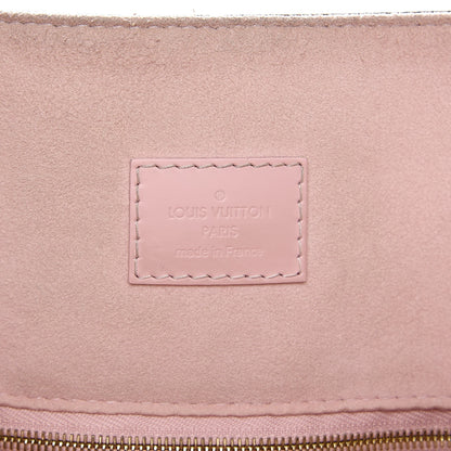 Louis Vuitton Damier Ebene Caissa Hobo Rose Ballerine 6 of 13