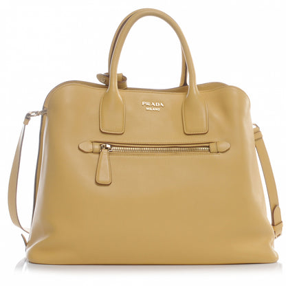 Prada Soft Calf Open Promenade Tote Ginestra 1 of 8