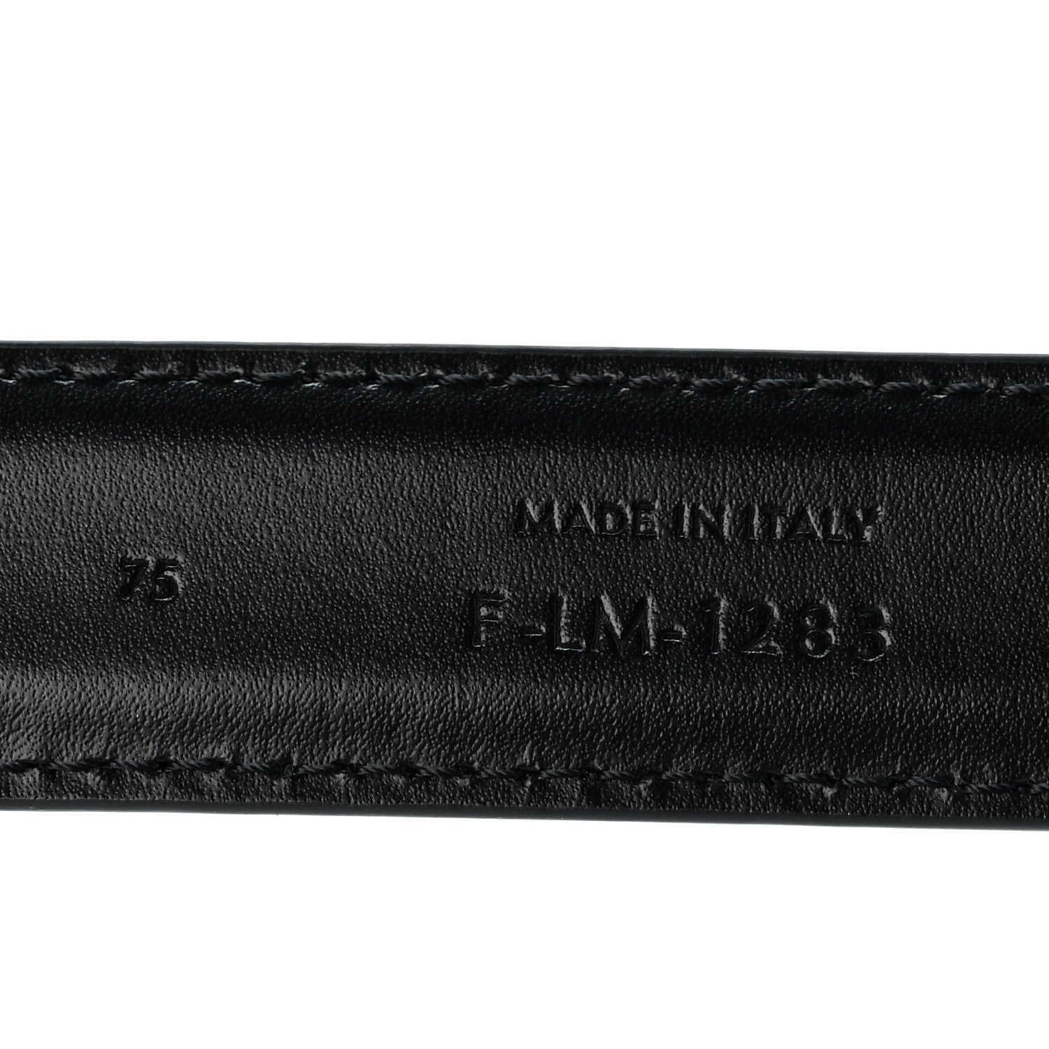 Celine Box Calfskin Medium 25mm Triomphe Belt 75 30 Black 4 of 7