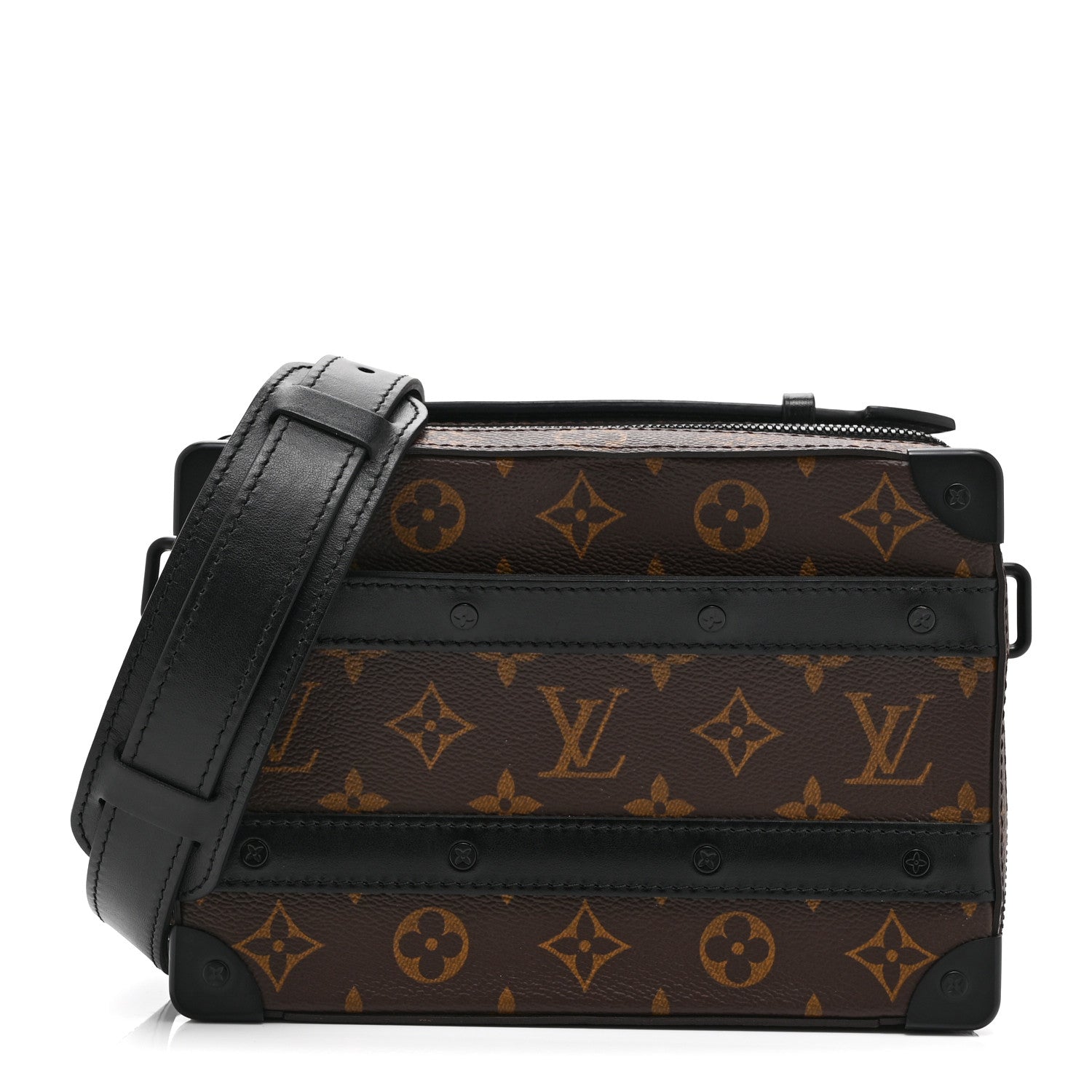 Louis Vuitton Monogram Macassar Handle Soft Trunk Black 1 of 9