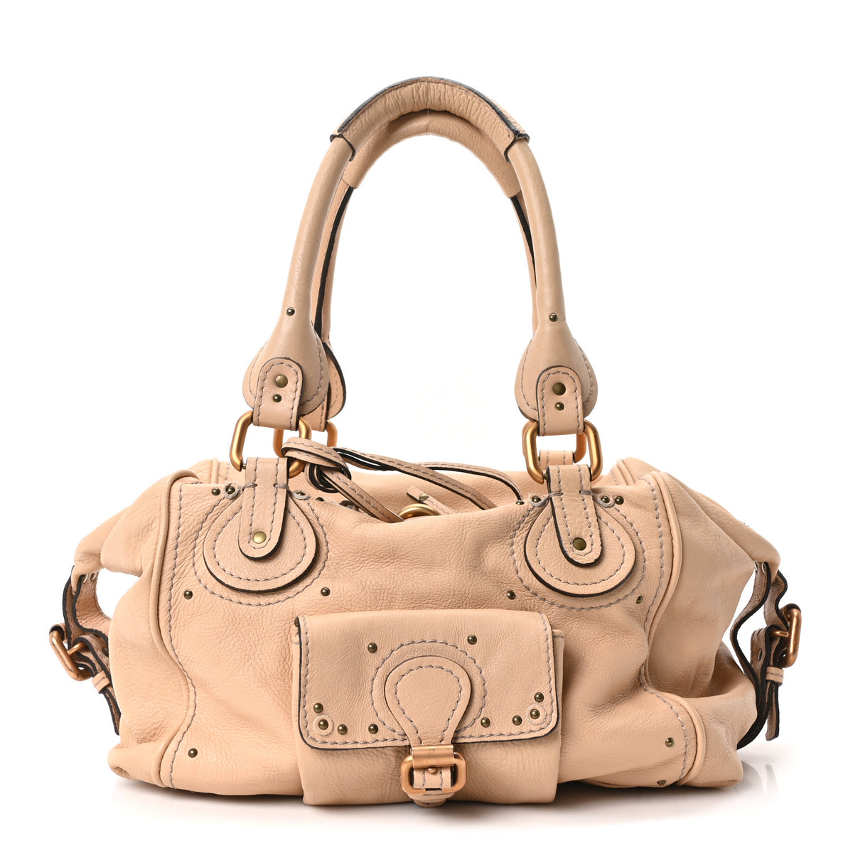 Chloe Calfskin Paddington Front Pocket Tote Creme 1 of 10