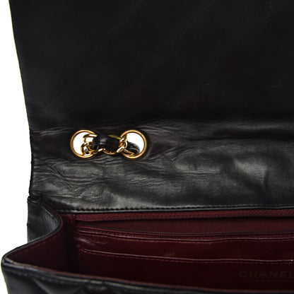 Chanel Lambskin Quilted Jumbo Single Flap Black 8 of 14