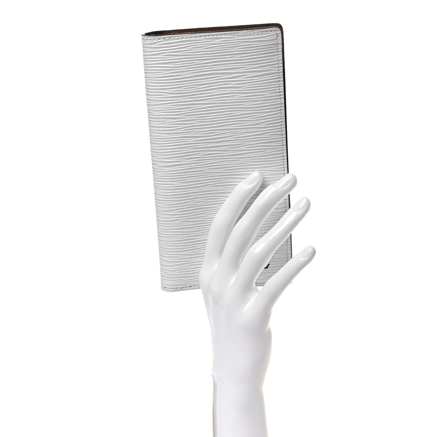 Monogram Epi Brazza Wallet White Black
