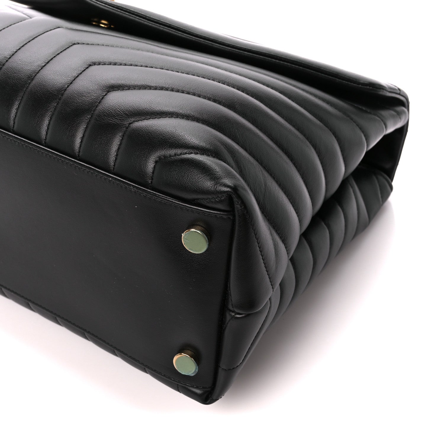 Saint Laurent Calfskin Y Quilted Monogram Large Loulou Chain Satchel Black 12 of 12