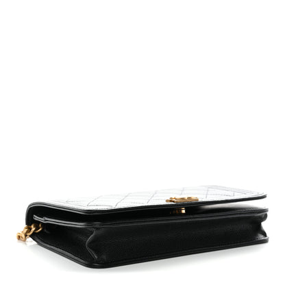 Chanel Caviar Quilted Boy Wallet On Chain WOC Black 9 of 43