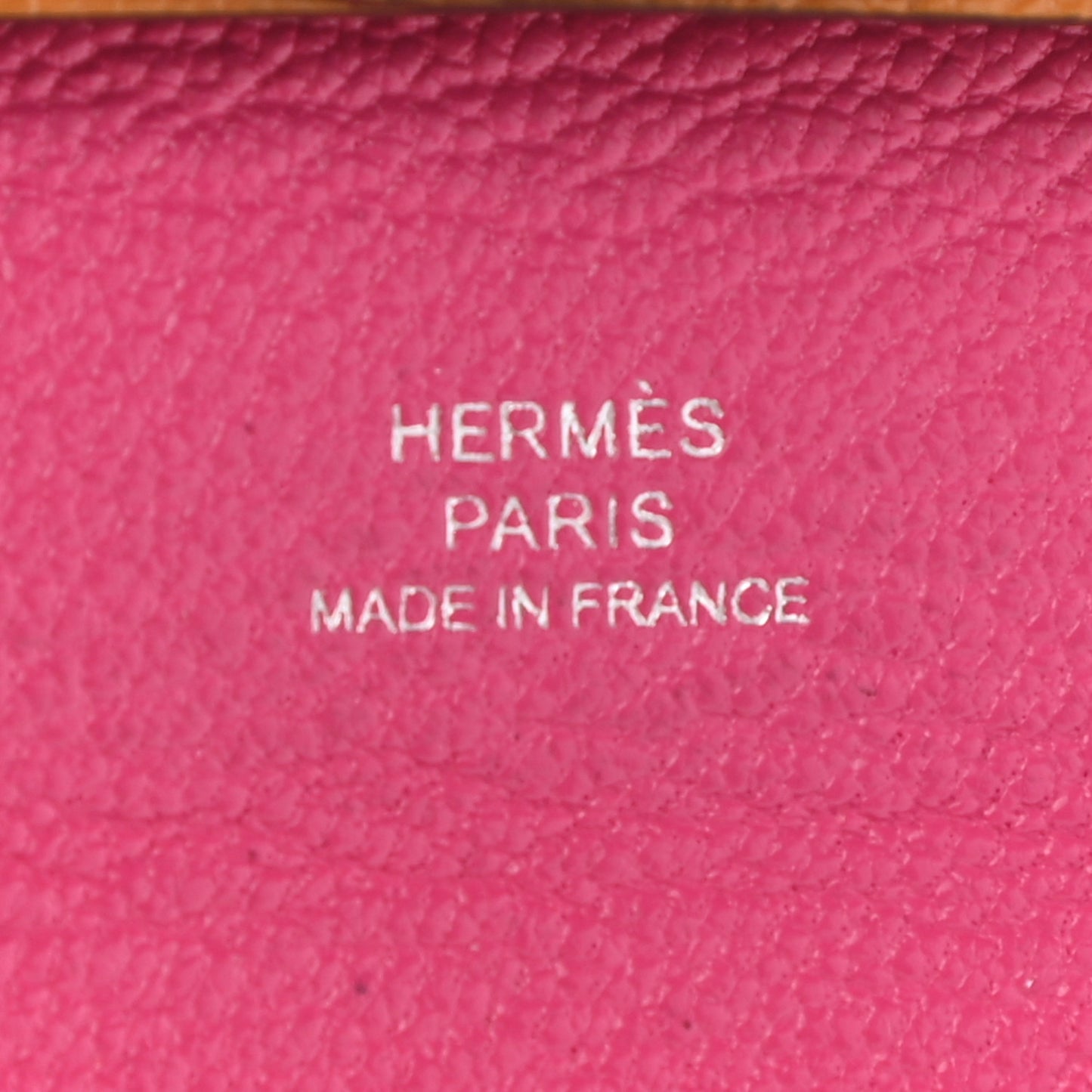 Chevre Mysore Bastia Verso Coin Purse Caramel Rose Shocking