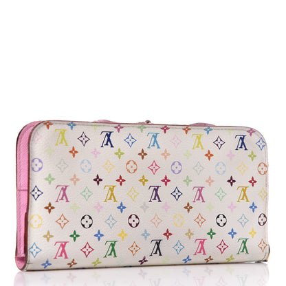 Louis Vuitton Monogram Multicolor Insolite Wallet White Litchi 3 of 12