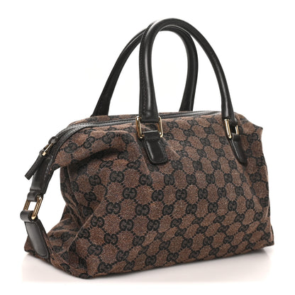 Gucci Monogram Small Boston Dark Brown 3 of 10