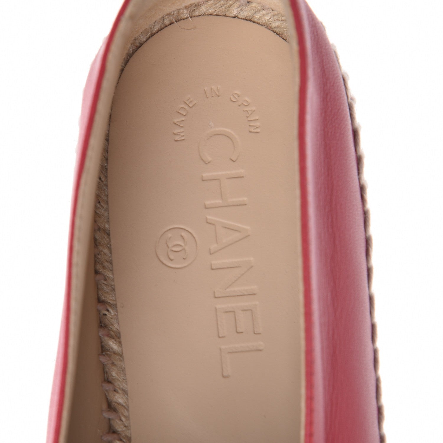 Chanel Lambskin CC Espadrilles 39 Red 8 of 10