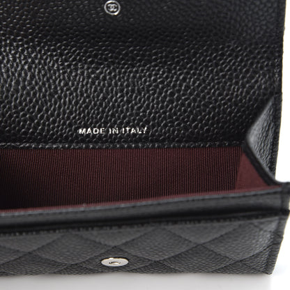 Chanel Caviar Quilted Flap Card Holder Black 8 of 10