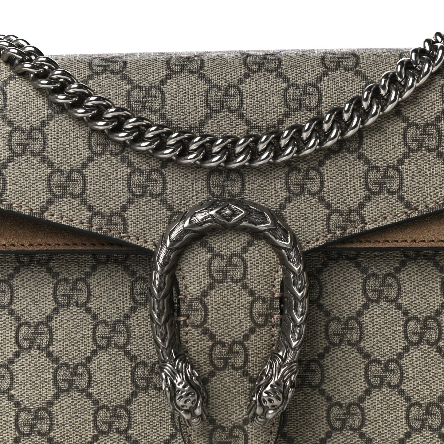 GG Supreme Monogram Small Dionysus Shoulder Bag Taupe