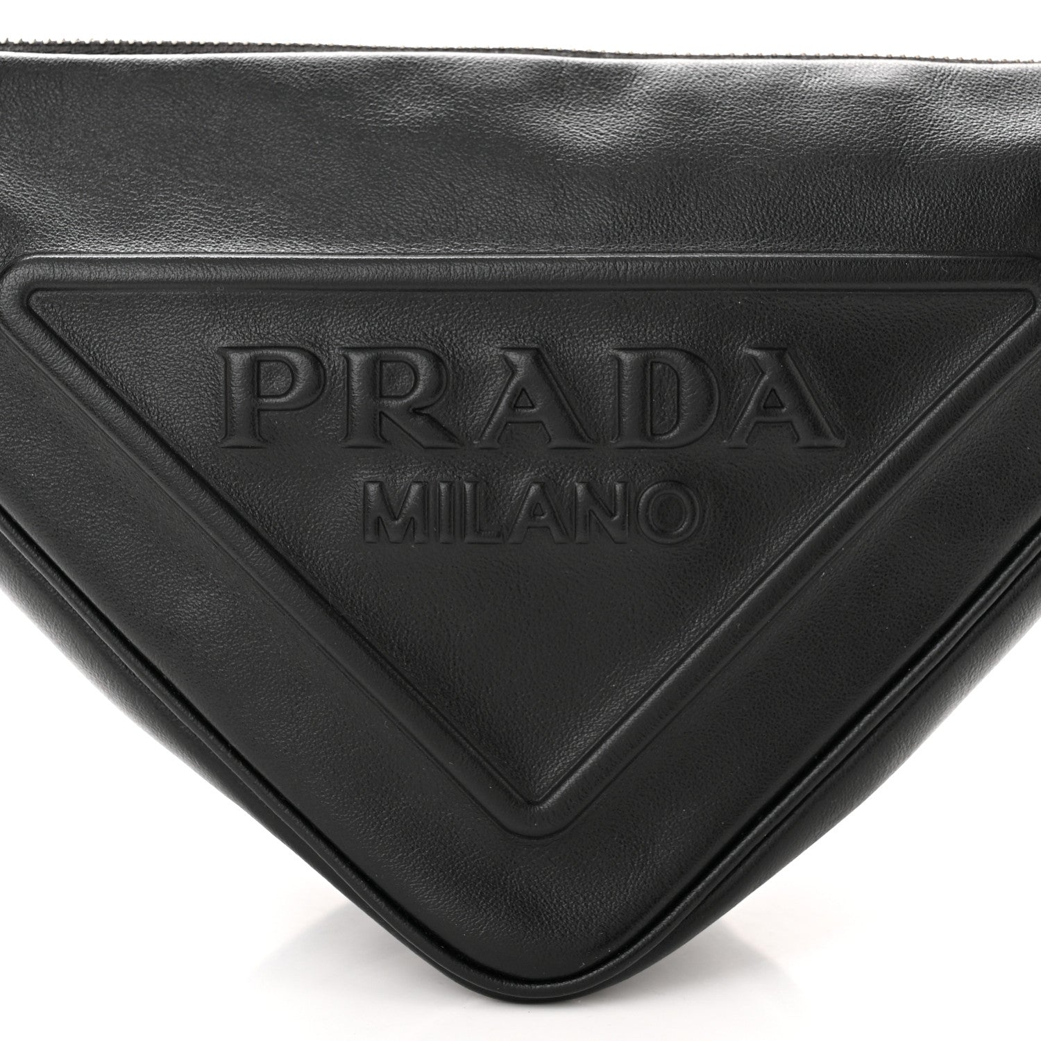 Prada Grace Lux Triangle Shoulder Bag Black 8 of 10