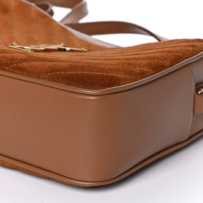 Saint Laurent Suede Matelasse Monogram Lou Camera Bag Cinnamon 11 of 12