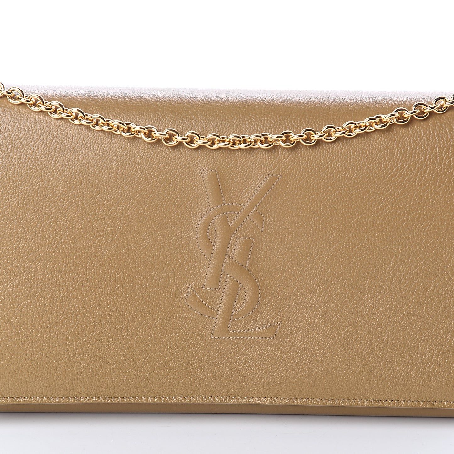 Calfskin Belle de Jour Chain Clutch Beige