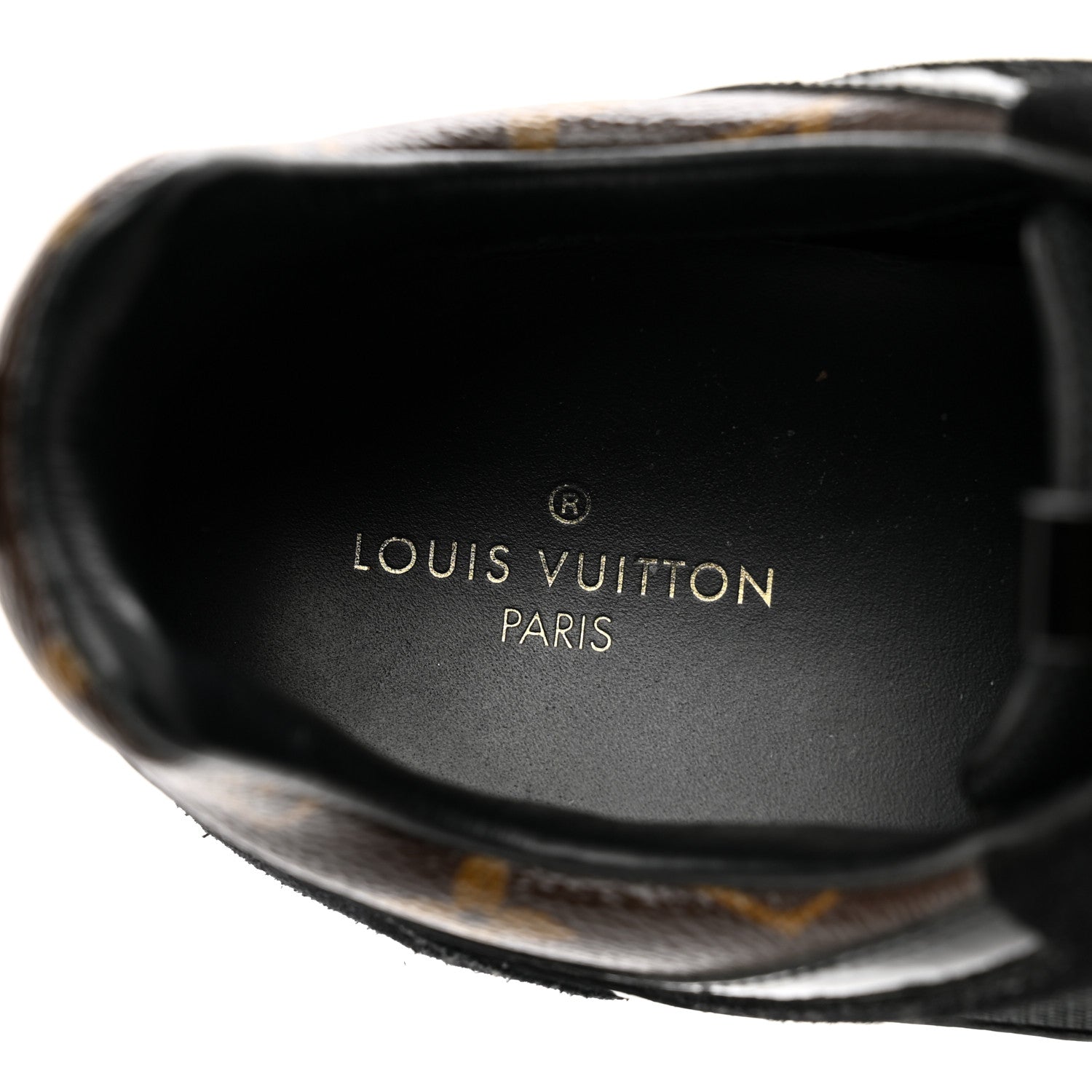 Louis Vuitton Suede Monogram Run Away Sneakers 40 Black 7 of 8