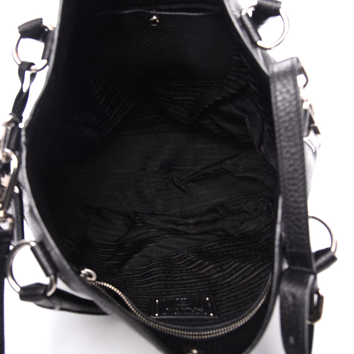 Vitello Daino Tote Black