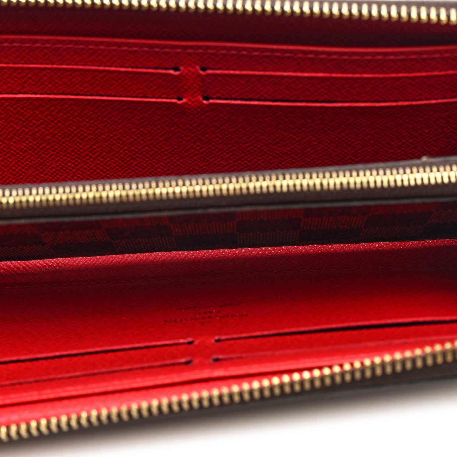 Louis Vuitton Damier Ebene Clemence Wallet Cherry 6 of 7