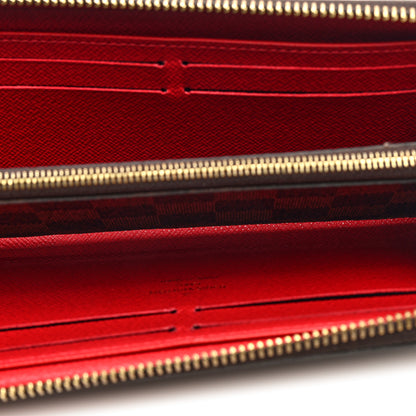 Louis Vuitton Damier Ebene Clemence Wallet Cherry 6 of 7
