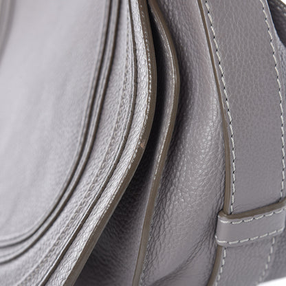 Chloe Calfskin Medium Marcie Round Crossbody Bag Cashmere Grey 14 of 15