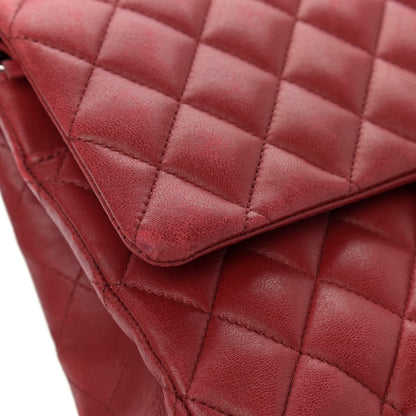 Chanel Lambskin Quilted Medium Double Flap Red 20 of 21