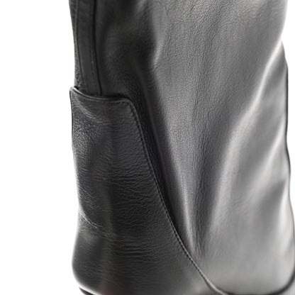 Jimmy Choo Calfskin Knee High Mavis 100 Boots 40.5 Black 10 of 15