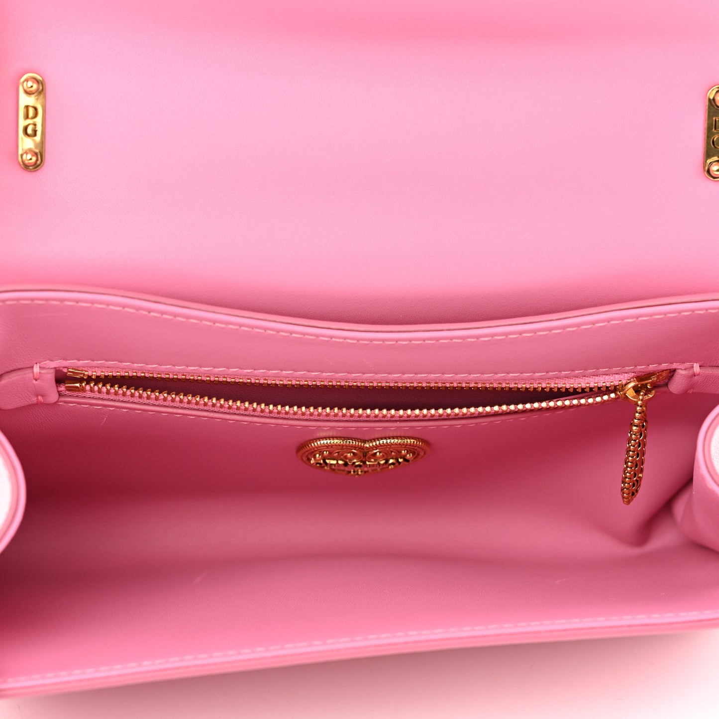 Calfskin Medium Devotion Crossbody Bag Pink