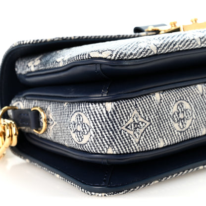 Louis Vuitton Monoglam Pochette Metis East West Blue 8 of 9