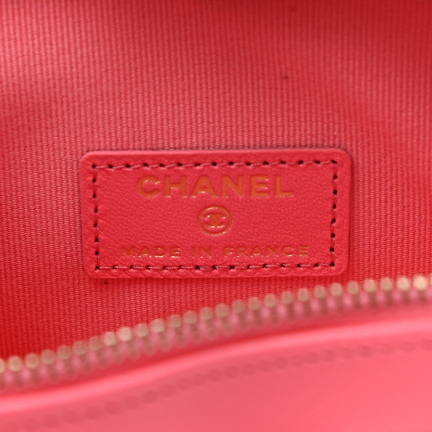 Lambskin Quilted CC In Love Heart Clutch With Chain Pink