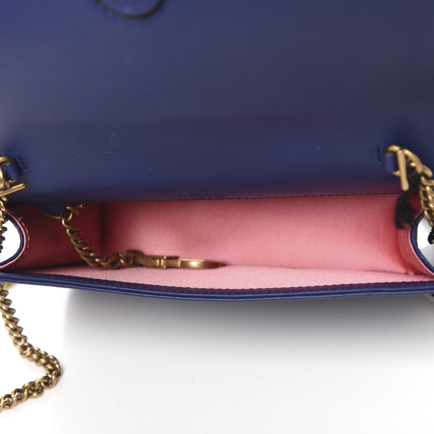 Velvet Matelasse GG Marmont Mini Bag Cobalt Blue