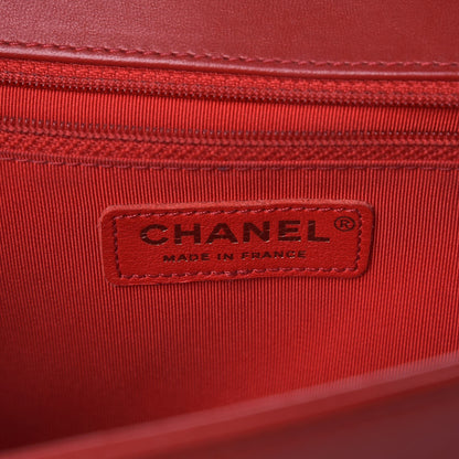 Chanel Lambskin Quilted New Medium Boy Flap Red 6 of 7