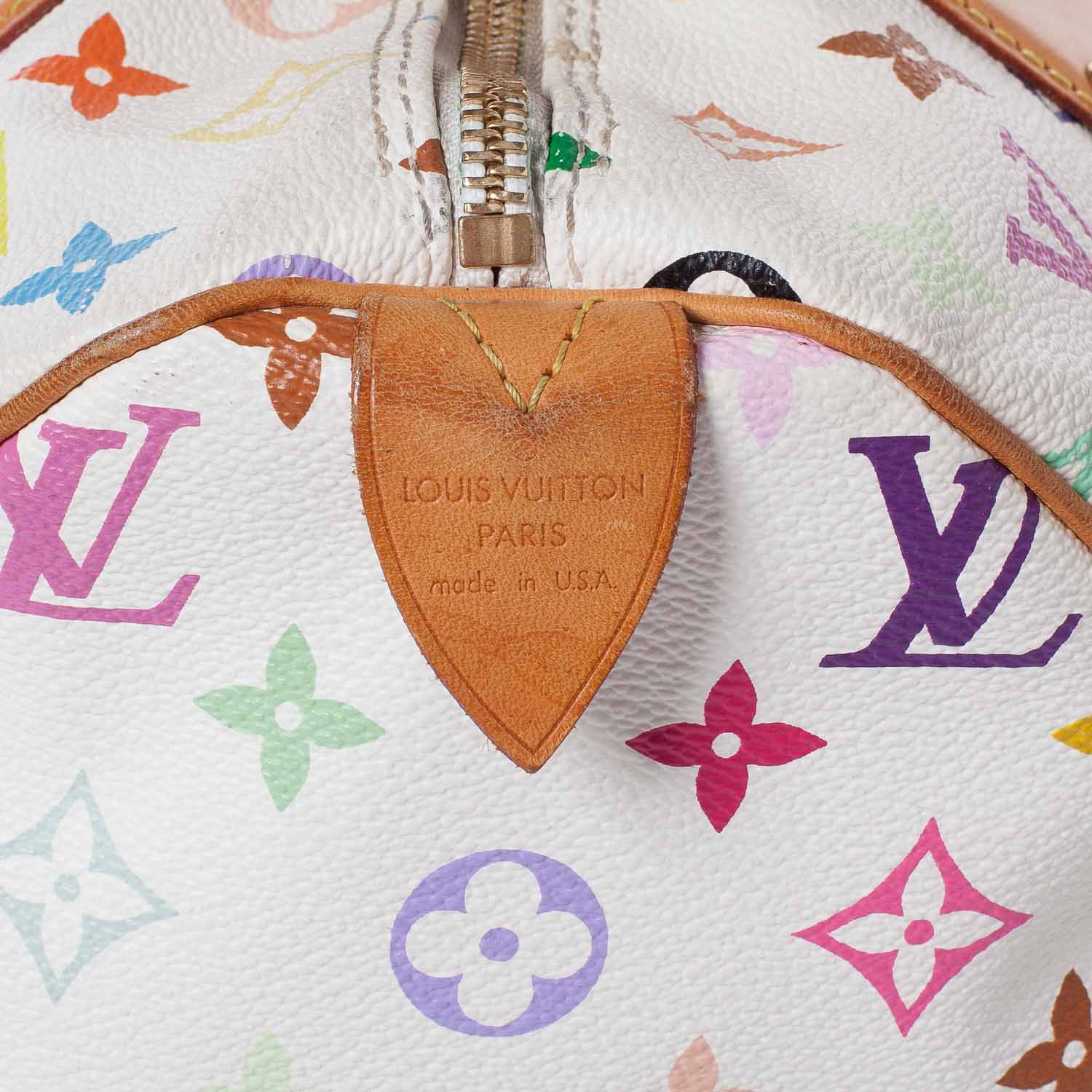 Louis Vuitton Monogram Multicolor Speedy 30 White 5 of 10