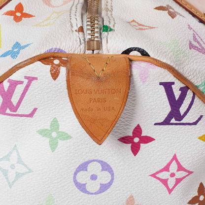 Louis Vuitton Monogram Multicolor Speedy 30 White 5 of 10
