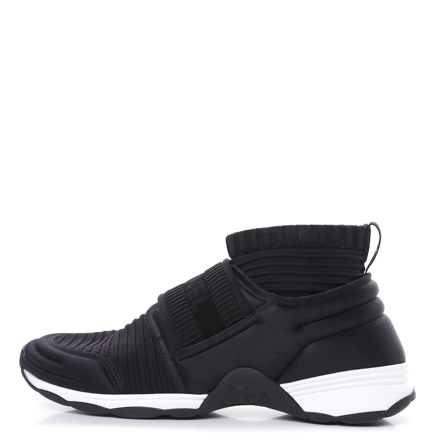 Stretch Fabric CC Sneakers 37 Black