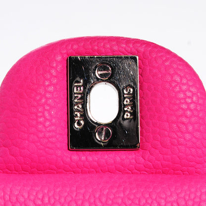 Chanel Iridescent Caviar Quilted Mini Square Flap Hot Pink 6 of 8