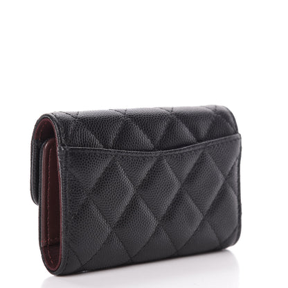 Chanel Caviar Quilted Classic 4 Key Holder Wallet Black 3 of 9