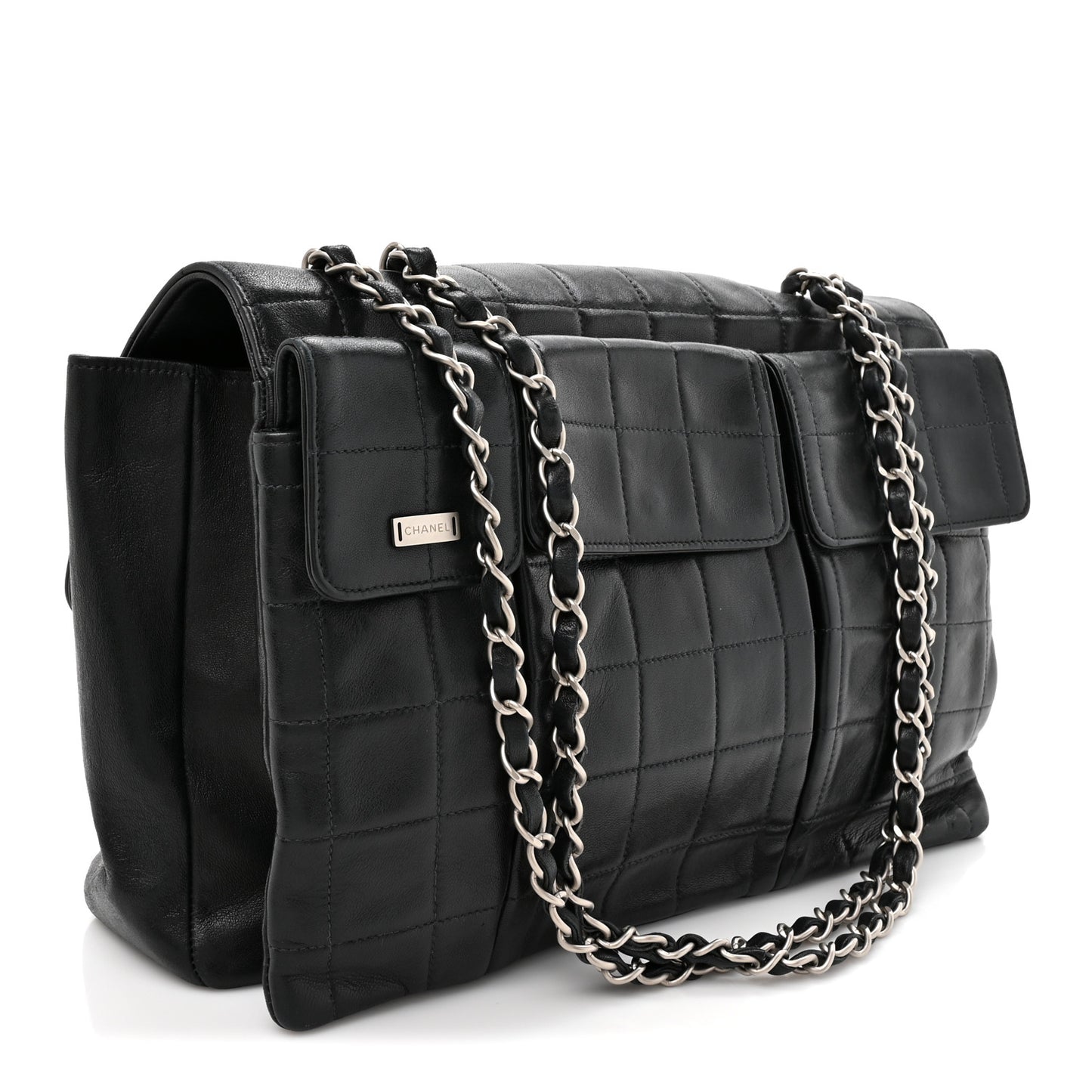 Lambskin Reissue Chocolate Bar Flap Black
