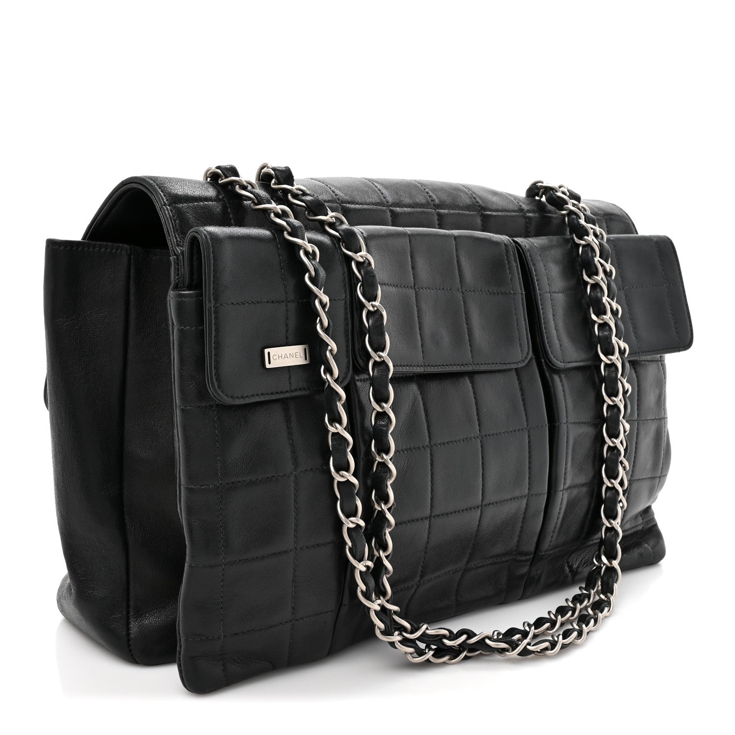 Chanel Lambskin Reissue Chocolate Bar Flap Black 3 of 15
