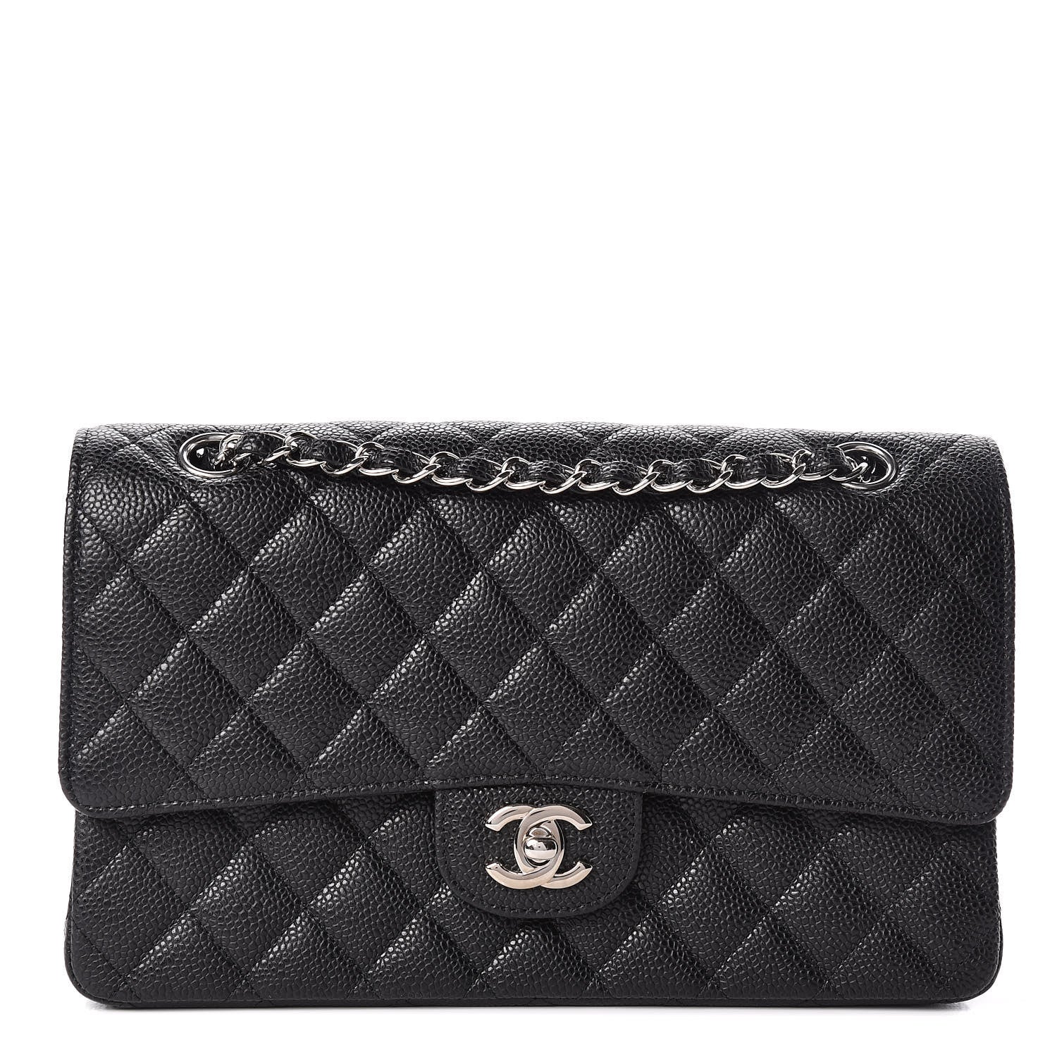 Chanel Caviar Quilted Medium Double Flap Black 1 of 10