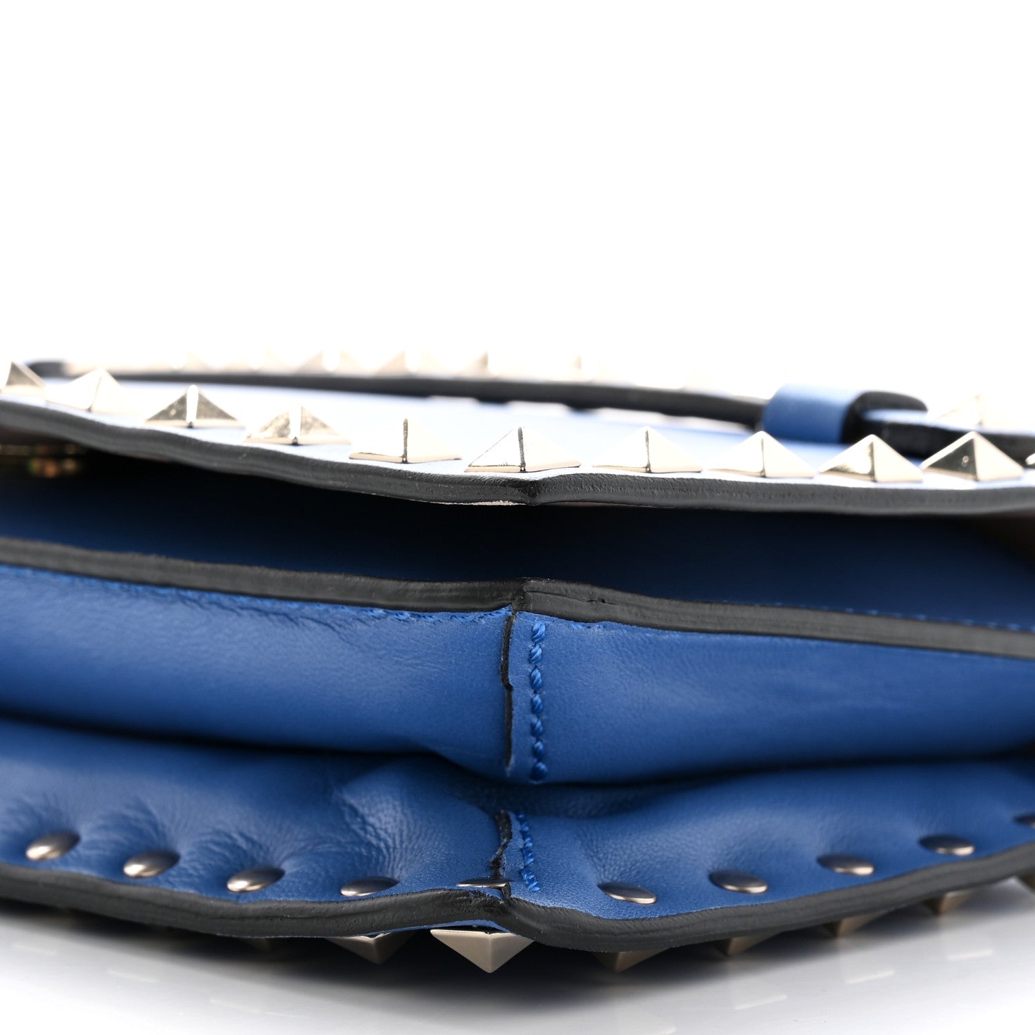 Valentino Garavani Nappa Small Rockstud Wristlet Clutch Light Sapphire 9 of 12