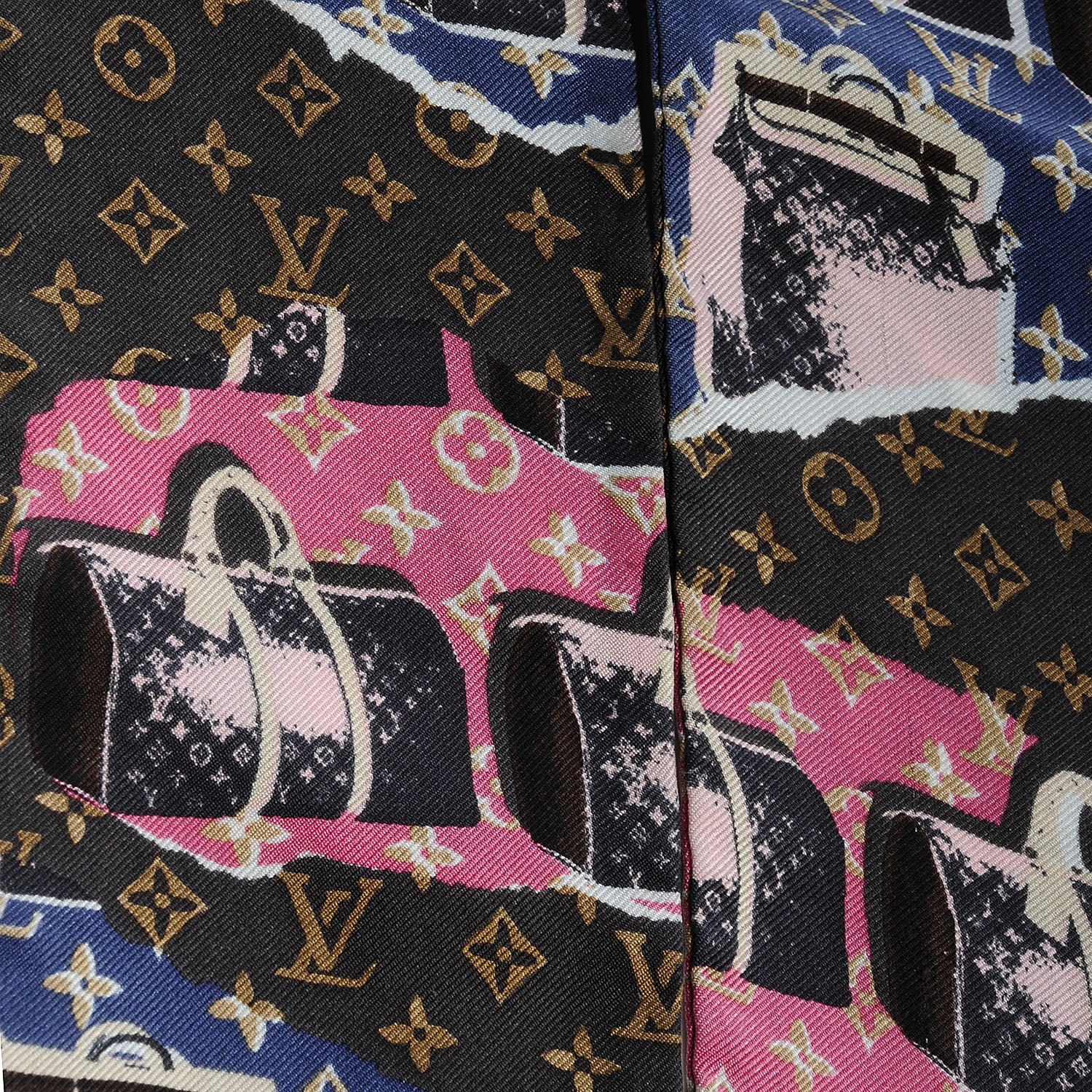 Louis Vuitton Silk Monogram Wallpaper Bandeau 4 of 4