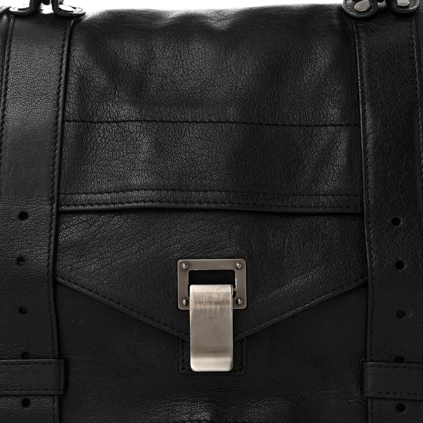 Lambskin Medium PS1 Satchel Black