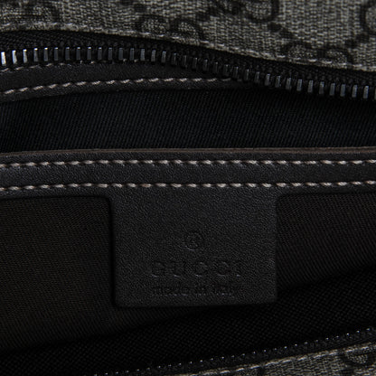 Gucci GG Supreme Monogram Medium Zippered Shopping Tote Dark Brown 8 of 9
