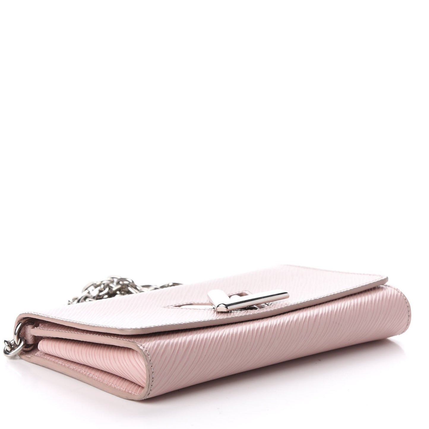 Epi Twist Chain Wallet Rose Ballerine