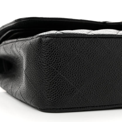 Chanel Caviar Quilted Medium Double Flap Black 9 of 16