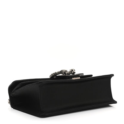 Gucci Satin Silk Crystal Small Dionysus Shoulder Bag Black Black Diamond 4 of 13