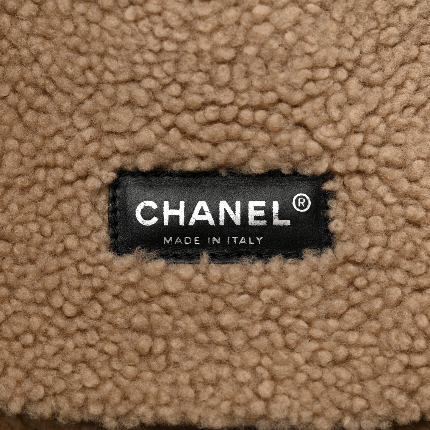 Shearling Quilted Medium Single Flap Grey
